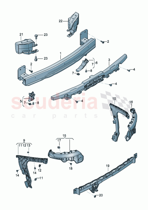 Part Diagram for Bentley 3SD807289A