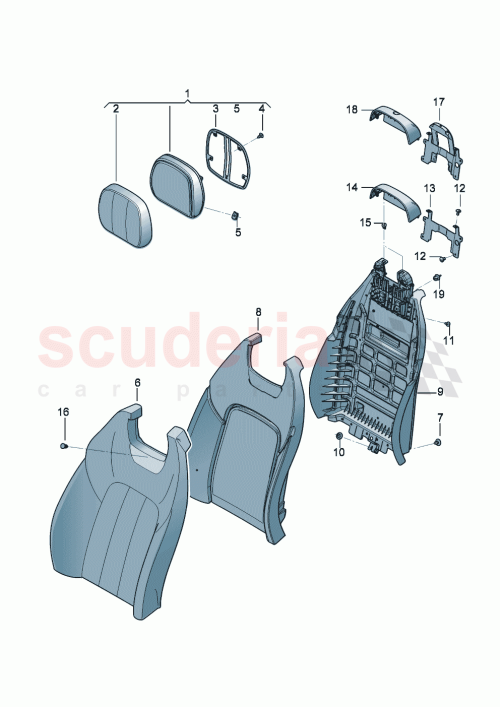 Part Diagram for Bentley 3SD885805BS