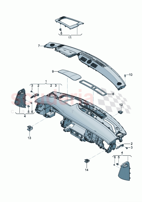 Part Diagram for Bentley 3SB857244AA