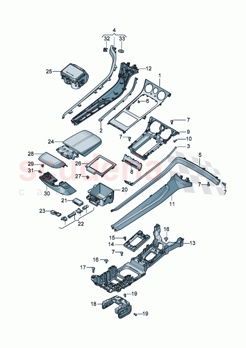 Part Diagram for Bentley 3SD864039F