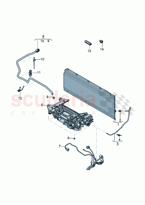 Part Diagram for Bentley 3SD616715C