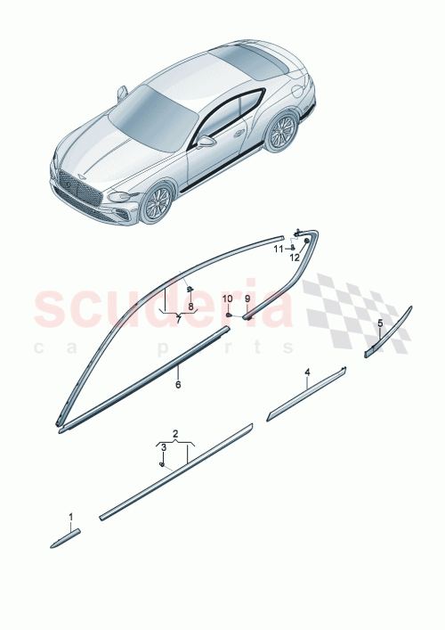 Part Diagram for Bentley 3SD853836G