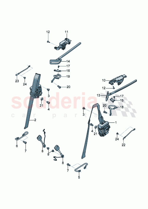 Part Diagram for Bentley 3SD 857 739 M