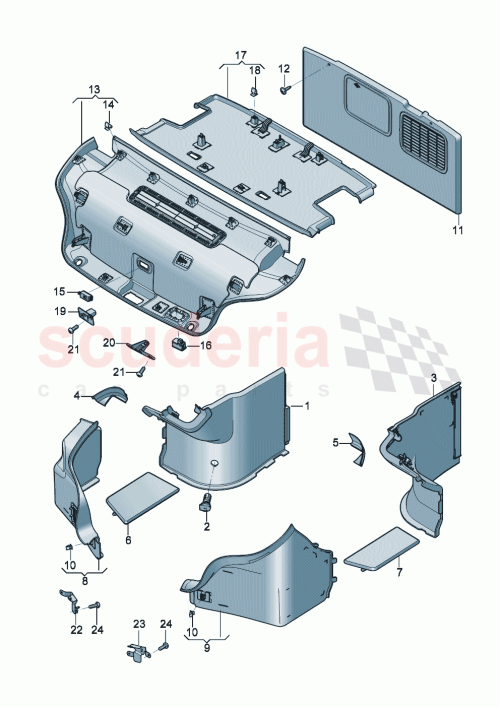 Part Diagram for Bentley 3SD867714AS