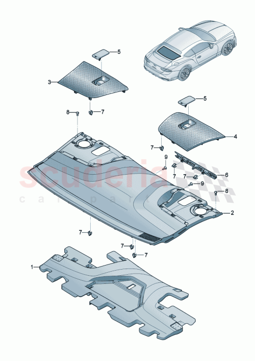 Part Diagram for Bentley 3SD 862 505