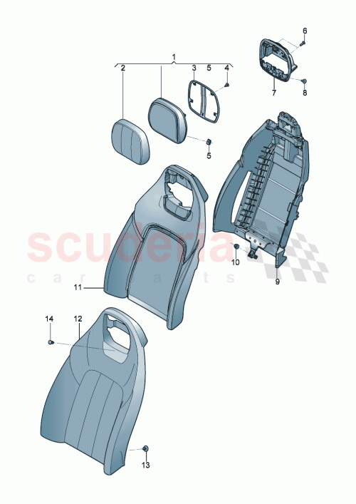 Part Diagram for Bentley 3SD885511H