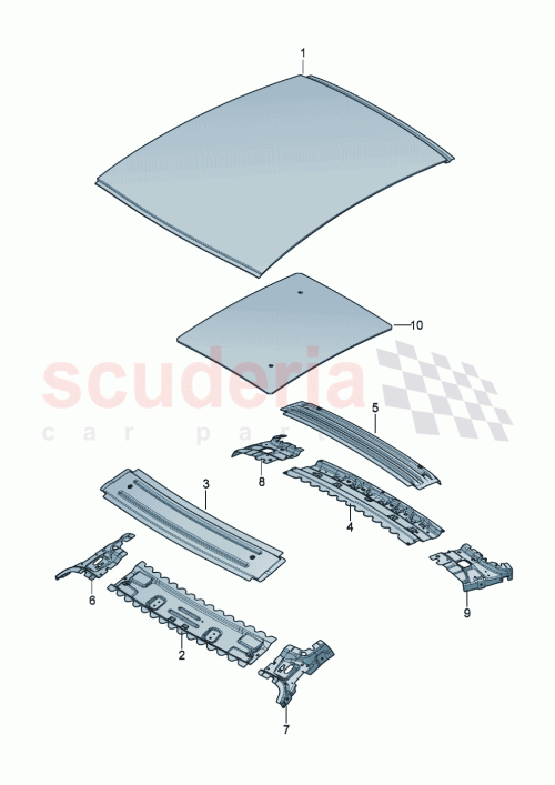 Part Diagram for Bentley 3SD 817 291 A