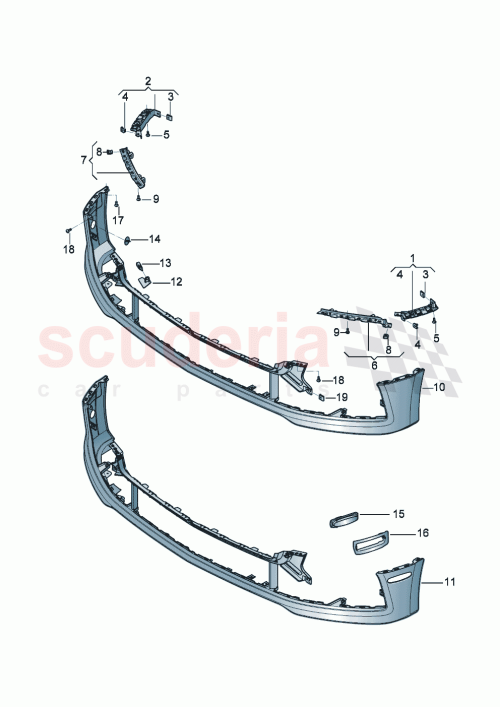 Part Diagram for Bentley 3SE807860B