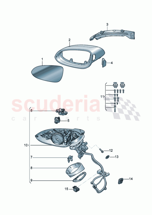 Part Diagram for Bentley 3SE 857 217 J