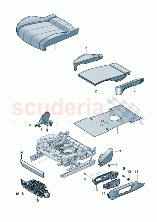 Part Diagram for Bentley 3SE 885 175 H