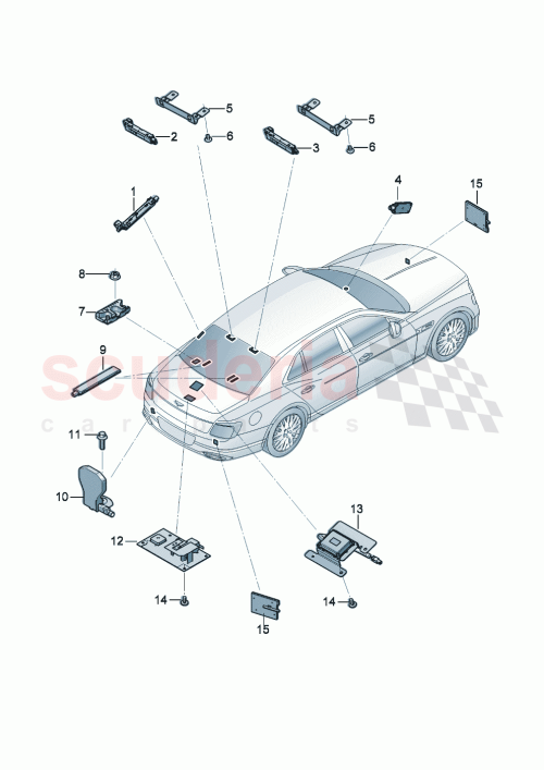 Part Diagram for Bentley 3SA035525A