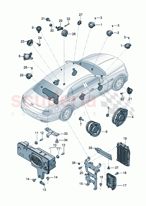 Part Diagram for Bentley 3SE 943 113