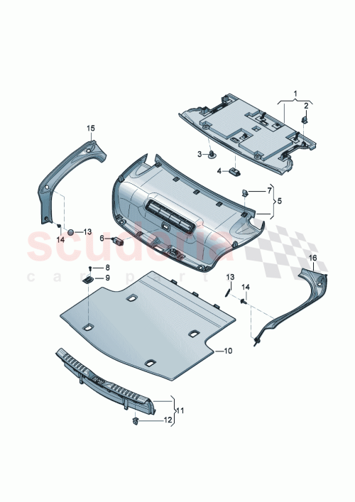 Part Diagram for Bentley 3SE 867 601 N