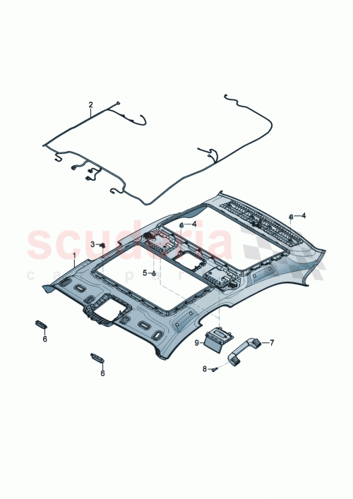 Part Diagram for Bentley 3SE 867 501 HQ