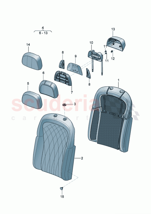 Part Diagram for Bentley 3SE 885 806 CA