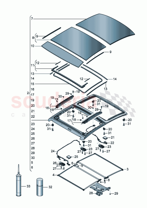 Part Diagram for Bentley 5TA877795
