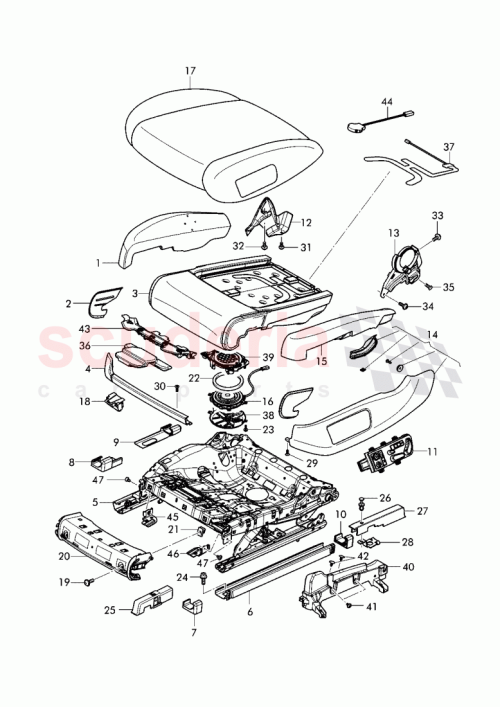 Part Diagram for Bentley 3W8857883