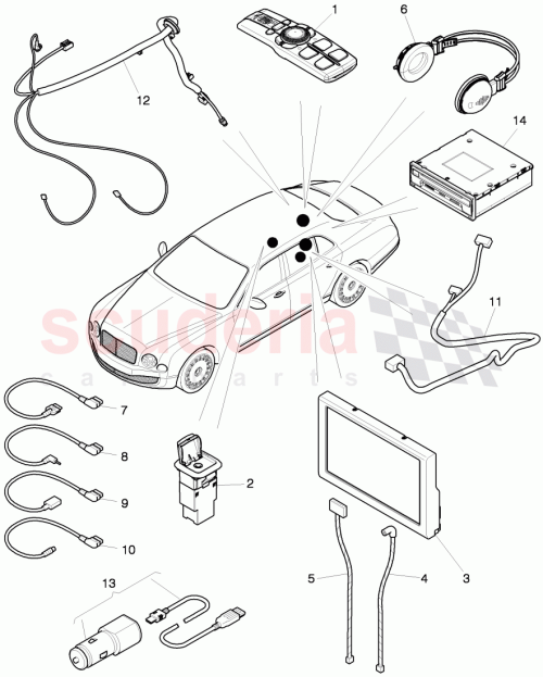 Part Diagram for Bentley 3Y0 035 778 A