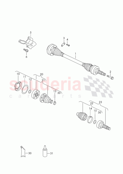 Part Diagram for Bentley 3W0598203