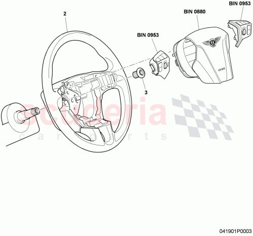 Part Diagram for Bentley 3W0 419 091 T