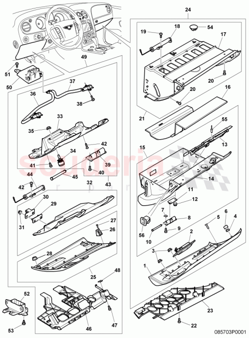 Part Diagram for Bentley 3W0868193B