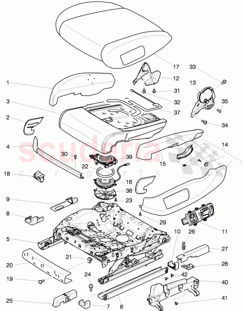 Part Diagram for Bentley 3W3881404B
