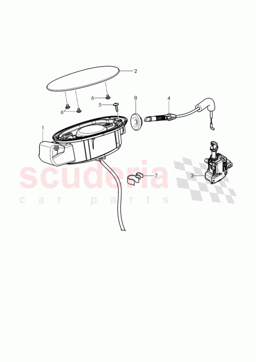 Part Diagram for Bentley 3W8809857L