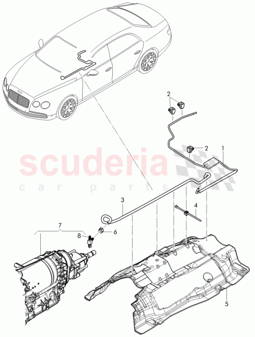 Part Diagram for Bentley 3W0301063