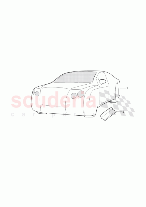 Part Diagram for Bentley 3W5 853 412