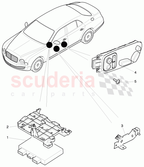 Part Diagram for Bentley 3Y5 959 766 C