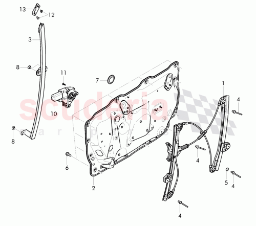Part Diagram for Bentley 8K0959802A