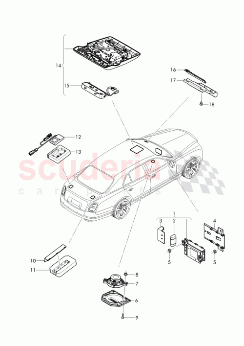 Part Diagram for Bentley 3Y0 035 205