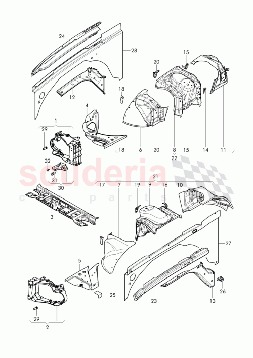 Part Diagram for Bentley 3Y0 805 324 E