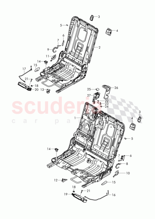 Part Diagram for Bentley 7P0 885 599 A