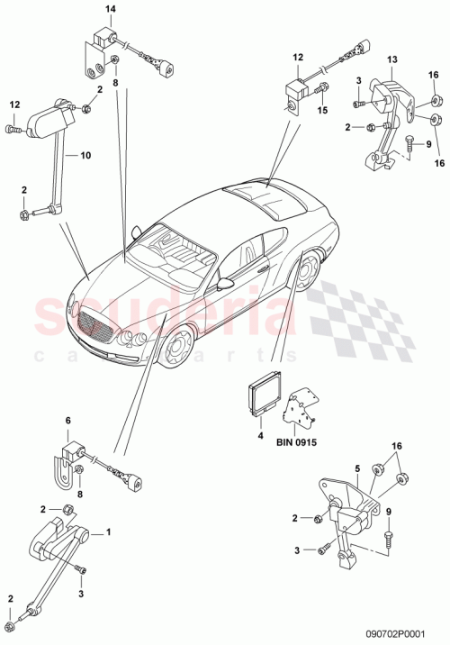 Part Diagram for Bentley 3W8 907 553
