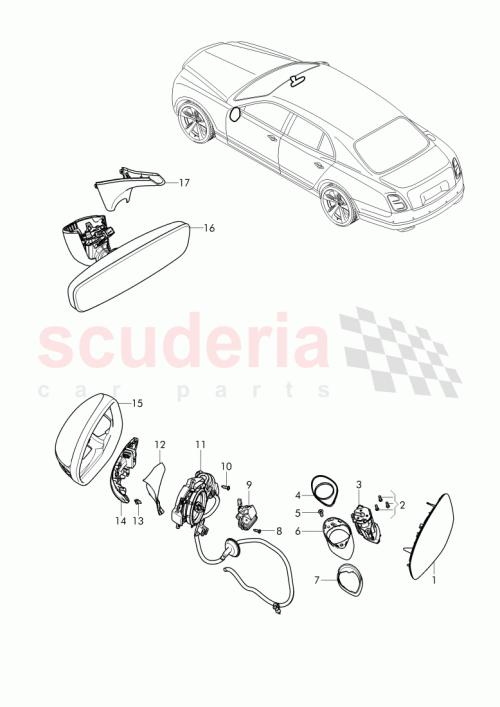 Part Diagram for Bentley 3Y0 857 521 K