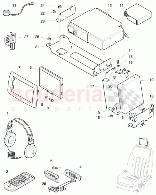 Part Diagram for Bentley 3W5 088 660 C
