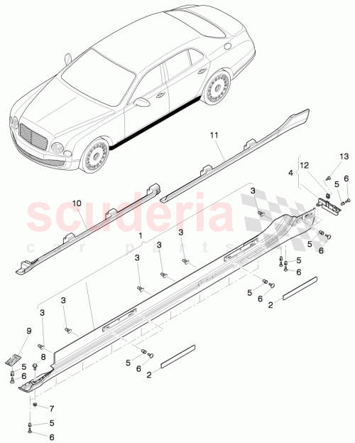 Part Diagram for Bentley 3Y5853851C
