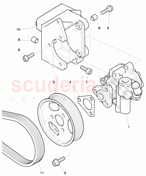 Part Diagram for Bentley 3W0 422 154 K