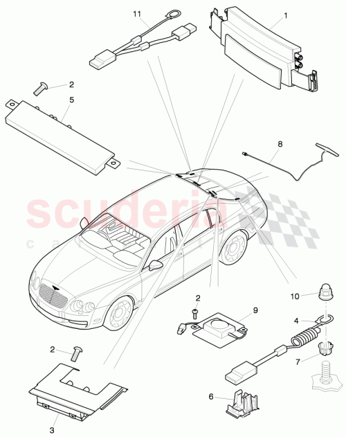 Part Diagram for Bentley 3W5 035 225 K