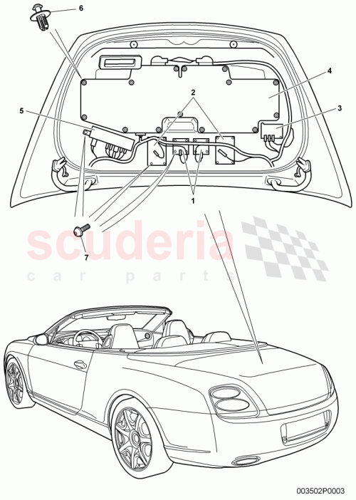 Part Diagram for Bentley 3W7 035 225 H