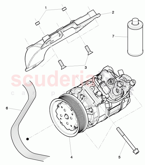 Part Diagram for Bentley 3W0820803