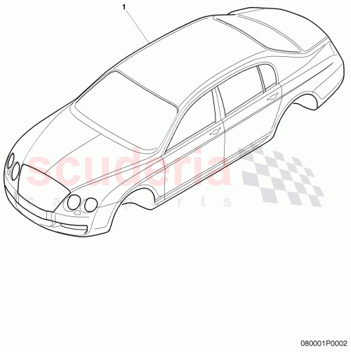 Part Diagram for Bentley 3W5800411H