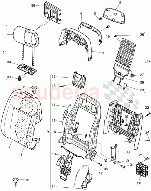 Part Diagram for Bentley 3W5885933