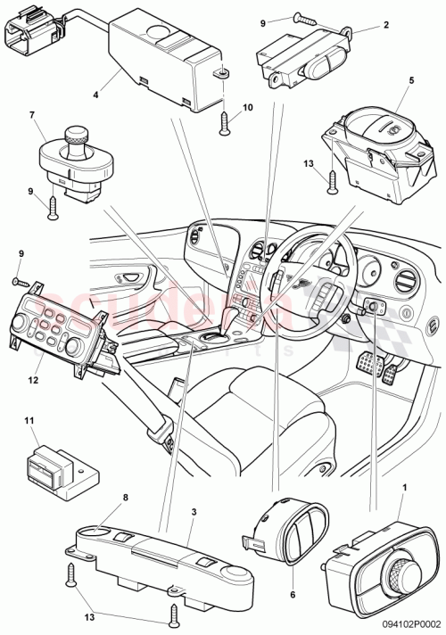 Part Diagram for Bentley 3W0919815B