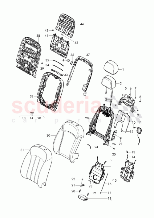Part Diagram for Bentley 3Y5 881 806 T