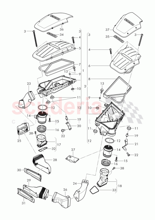 Part Diagram for Bentley 3W0 145 117 A