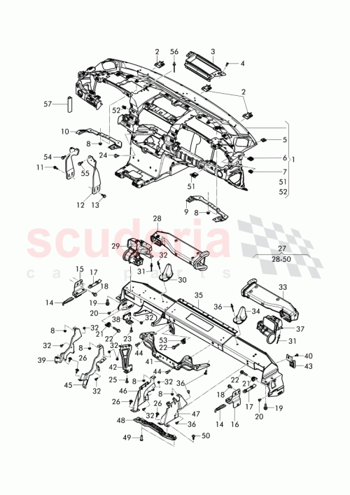 Part Diagram for Bentley 3W1805333D