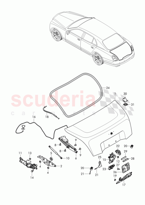 Part Diagram for Bentley 3Y5 827 025 AG