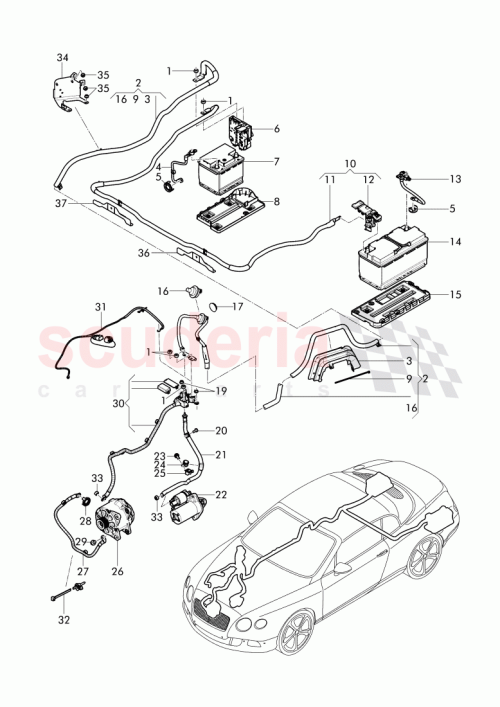 Part Diagram for Bentley 3W2 971 228 A